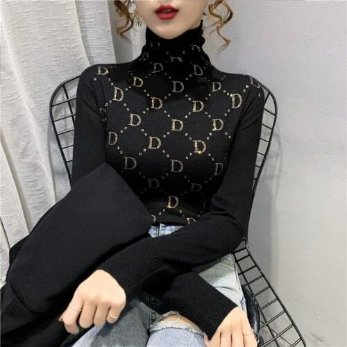 A winter plush thick pile pile collar bottoming shirt new fashion ladies sweater