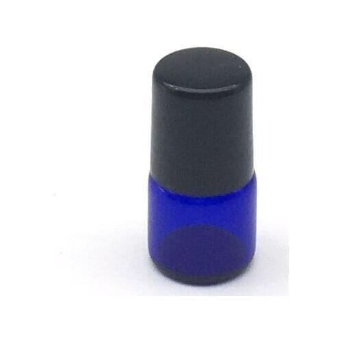 1pcs Mini 1ml Roll Glass Bottles for Essential Oil Perfume Refillable Blue Roller Bottle Deodorant Contain
