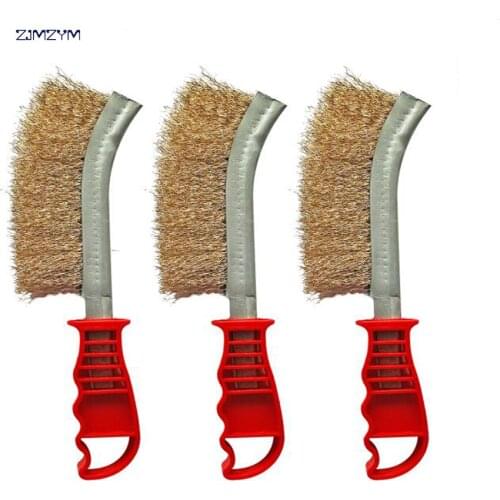 1pc Durable Stainless Steel Wire Brushes with Handle Rust Cleaning brush Cleaning Polishing Tools