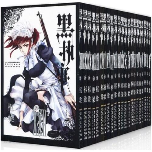 22 Books Black Butler Vol. 1-22 Japan Youth Teens Adult Sci-Fi Fantasy Science Mystery Suspense Manga Comic Book Chinese