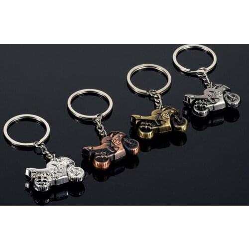 Keychain Car Key Ring 3D Heavy Motorcycle Model Metal Key Chain Auto Keyfob Key Ing Pendant Interior Accessories for Man Gift