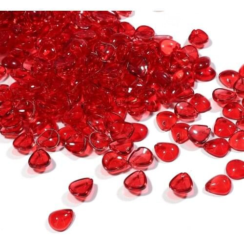 Handcraft Lampwork Beads Cabochon TearDrop Shape Flower Petals Bead 10pcs 12x10mm Handmade Necklace DIY Jewelry Making