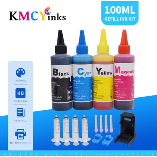 KMCYinks Universal Bottle Ink for 140xl 141xl for hp140 XL Photosmart C4283 C4583 C4483 C5283 Deskjet D4263 Printer Ink Kits