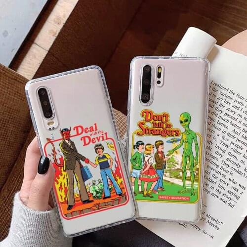 Halloween Satan Vintage Lets Summon Demons Graphic Black soft phone case for huawei P40Pro P30 Lite P30Pro Mate30pro Mate30pro