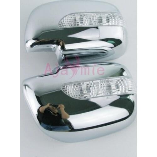 Mirror Cover Rearview Caps Shell Overlay With LED Lamp Strips 2003 2004 2005 2006 2007 2008 For Lexus RX330 RX300 RX350 RX450h