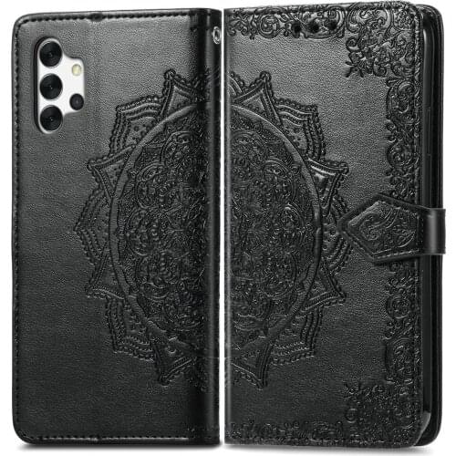 3D Mandala Leather 360 Protect for Samsung A32 5G 2021 Flip Case Emboss Card Slot for Samsung Galaxy A32 Case Samsung A 32 Etui