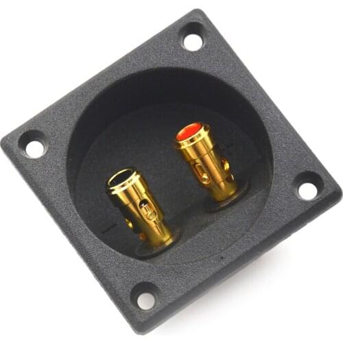 1pcs 57 X 57 X 25mm Round Cup Subwoofer Plug Car Stereo Speaker Box Terminal Connector