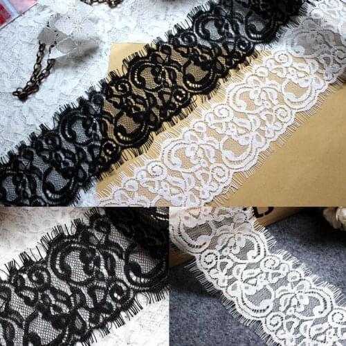 30meters 7cm Eyelash lace trim Handmade DIY Garment needlework sewing accessories Underwear fabric Clothing material 316