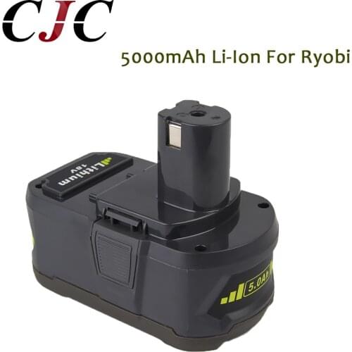 High Capacity 5000mAh Li-Ion 18V Rechargeable Battery For Ryobi 18V Lithium Battery P108 RB18L40 P2000 for ONE+ BIW180