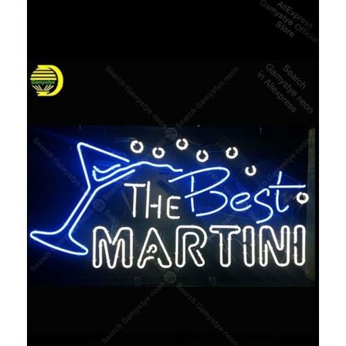 Neon Sign for The Best Martin Neon Bulb sign Beer Pub shop Display handcraft glass neon light decor lampara neon Floor Lamp