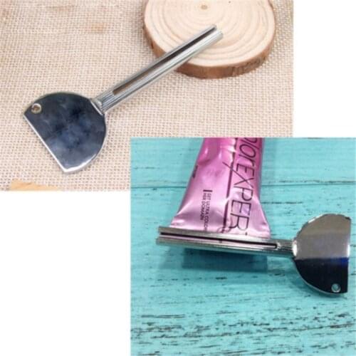 Stainless Steel Metal Tube Toothpaste Squeezer Tube Bathroom Hair Color Dye Cosmetic Paint Squeezer Dispenser For Washroom