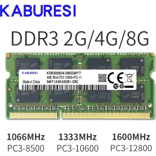 Binful DDR3 2GB/4GB 1066MHz 1333MHz 1600MHz PC3-8500 PC3-10600 PC3-12800 SODIMM Memory Ram memoria ram For Laptop Notebook