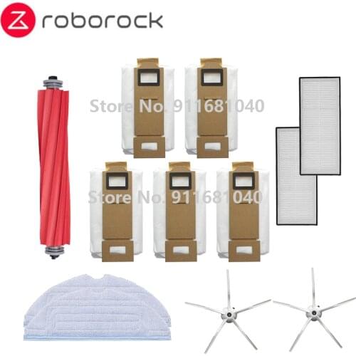 Origina Xiaomi Roborock T7 T7plus S7 Robot Vacuum Cleaner Accessories Main Brush Mop Cloths Hepa Filter Side Brush Dust Bag