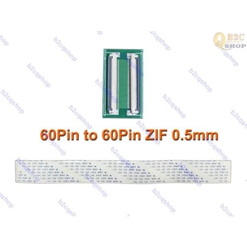 60Pin to 60Pin ZIF 0.5mm FFC FPC connector adapter with extension flat cable FFC extend