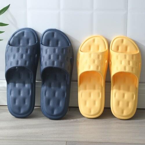 2020 Sandals and slippers womens soft home non-slip indoor slippers couple soft bottom home shoes bathroom bath mens slippers