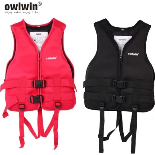 Owlwin Adult Children Life Vest Jacket Swimming Boating Skiing Driving Ski Vests with Pipe Water Sports Man life Jacket