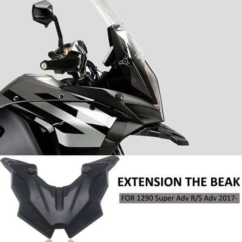 Matte Black NEW Motorcycle Extension The Beak FOR 1290 Super Adventure R/S 2017-2021 Front Wheel Extender Cover