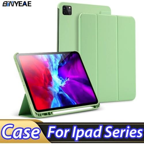 Smart Case Cover for iPad 10.2 9.7 2018 2017 Pro 11 12.9 2020 2019 Mini 4 5 Air 3 10.5 Pencil Holder 7th 6th 5th Generation Case