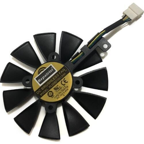 86MM(90MM) PLD09210S12HH GPU GTX1080TI GTX1070TI Graphics Cooler Fan For ASUS GTX 1080TI/980Ti/1070TI/1060 VGA Cards Cooling