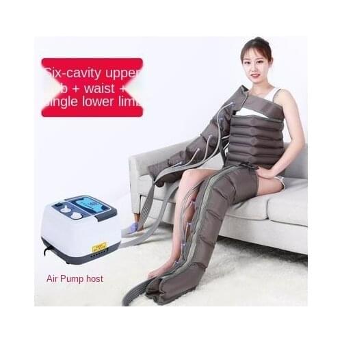 Air wave pressure massager six chamber pneumatic extruding feet, arms and legs inflatable extruding massage
