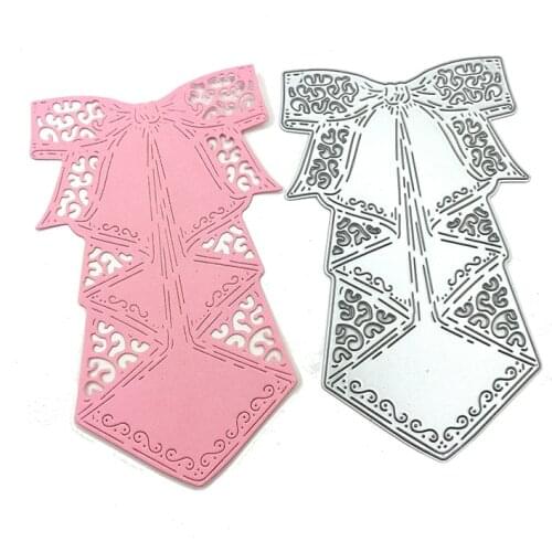 Julyarts Bowknot Lace Cutting Die Fustelle Metalliche For Scrapbooking Craft Stencil DIY Album Template Decor Model