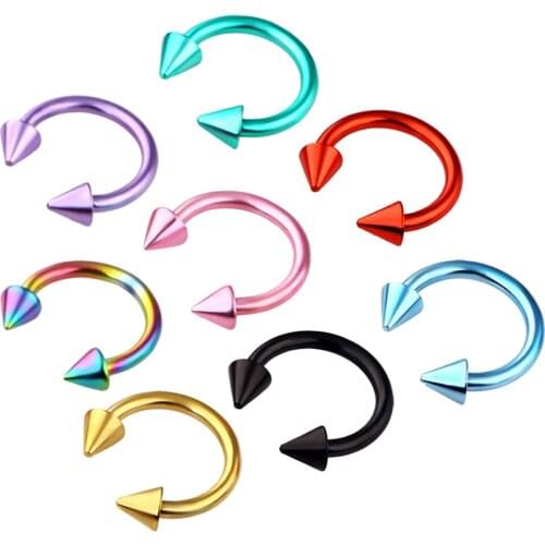 1PC Titanium Nose Rings Septum Piercing Clicker Nose Hoops Piercings Hinged Segment Rings Helix Piercing Body Jewelry Men women