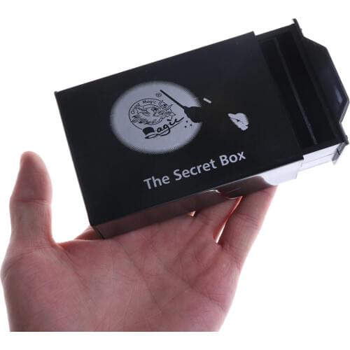 1 pc New Black Magic Box Magic Secret Box Magic Tricks Black Box Mysterious Box Objects Disappear