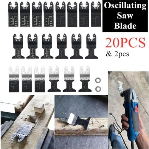 20pcs / Set Multimaster Oscillating Multi Saw Blade Tool for Fein Bosch Bosch Makita Wood Cutting Tools for Renewer Power Blades
