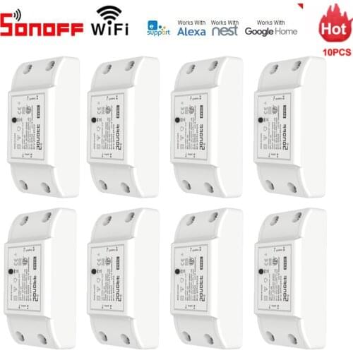 30pcs Smart Home Basic R2 WiFi Wireless Switch Module for Apple Android APP For ITEAD Sonoff Work with Alexa Google Home eWeLink