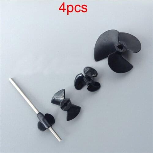 4PCS Spray Ejector Propeller 15mm/25mm/40mm Paddle 2-blade/3-blade Props for RC Boats Water Jet Thruster Repaired Accesories