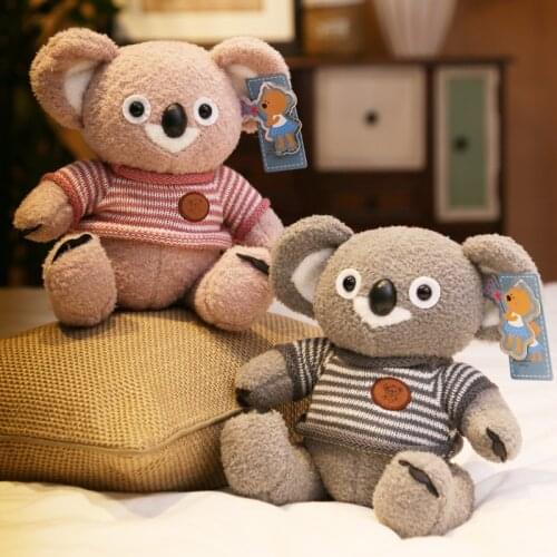 Large 35cm lovely koala plush toy sweater koala soft doll throw pillow Christmas gift b1900