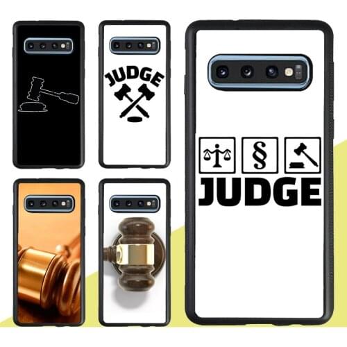 Gavel Law Judge Justice Case For Samsung Galaxy A51 A71 A21S A20e A31 M31 M21 A50 A70 S9 S10 S20 Plus Note 20 Ultra