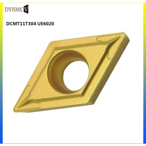 DCMT11T304 UE6020 insertos de carburo herramienta de torneado interno DCMT 11T304 herramientas de torno cortador herramienta CNC