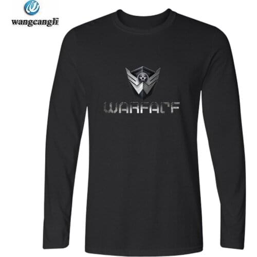 Gamer Battle Fronts WARFACE tshirt t shirt men/women camisa masculina cotton long sleeve t-shirt anime plus size t shirts tops