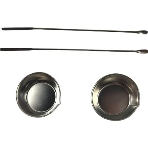 Metal Coloring Model Tool 2pcs Stirrer & Toning Tray Palette Tools Supplies