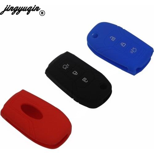 Jingyuqin Fold Covers Styling Case For Ford Focus Everest Explorer Edge Kuga Auto Protection Key Shell Accessories