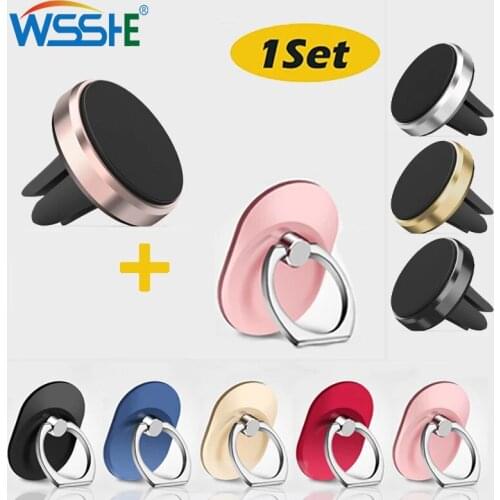 Finger Ring Mobile Phone Smartphone Stand Holder For iPhone 8 7 plus wall Support Smart mobile phone holder for Car Mount Stand