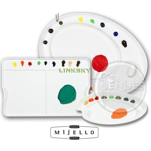 Mijello Acrylic Oil Color Palette MAP-3078,MAP-3079,Easy to Clean by Peeling Off the Dry Color, Artist painting Art supplies