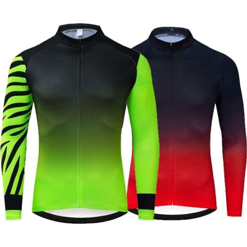Mens Cycling Wear Long Sleeve Jersey Mountain Bike Fitness Sweatshirt Macaquinho Maillot Ciclismo Pro Team Bicycle Cycling Tops