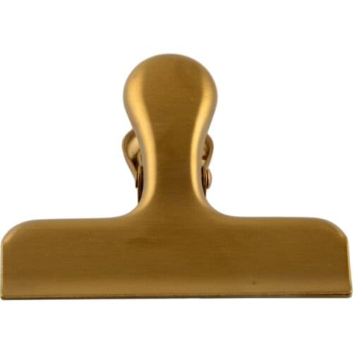 Stainless Steel Food Bag Sealing Clip Chip Clips Food Storage Sealer Gold