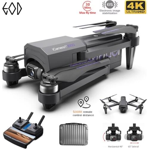 2021 New GOD GPS Drone 4K HD Camera gps 5G Wifi Anti-Shake 2-Axis Gimabal Dron Brushless Motor 5KM RC Quadcopter Toy Gifts
