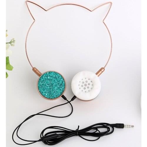 Wholesale fashion design fine headwear cat ear high-end durable headphones