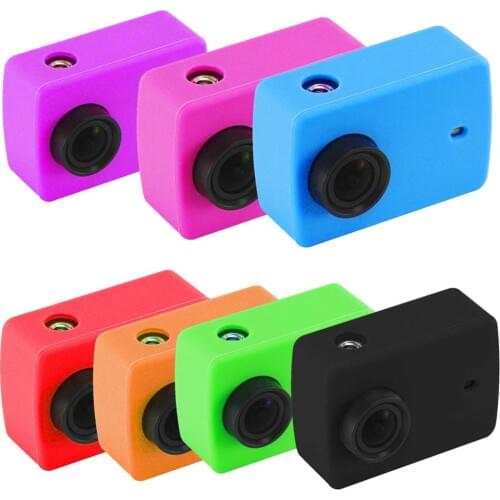 Rubber Protective Silicone Soft Case Cover Protector Skin For Xiaomi Yi Discovery .Yi Lite .Yi 4K Plus 4K