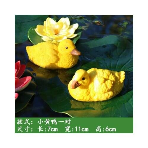 Animal yellow duck decoration garden landscape villa garden outdoor garden water pond sculpture crafts sculpture statues Home