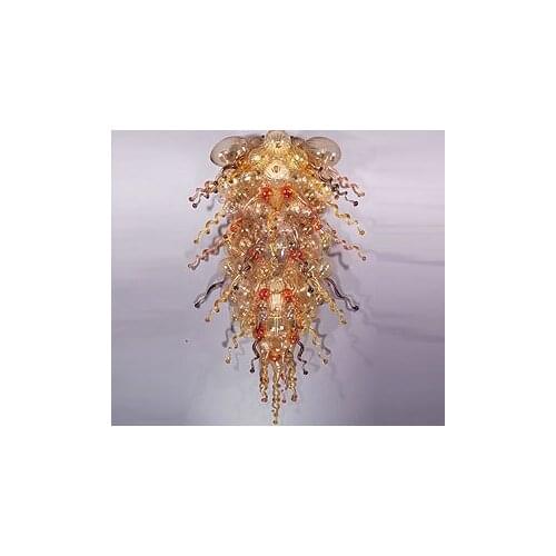 Contemporary Luxury Chandeliers LED Bulbs Colorful Hand Blown Murano Glass for Living Room 110/120/220/240V