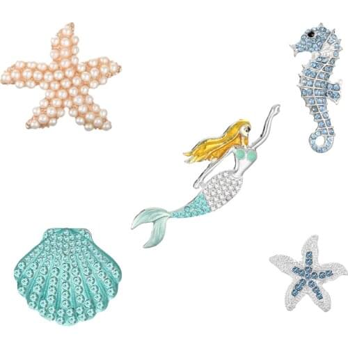 Rhinestone button mix summer style starfish Mermaid shell flatback for DIY crafts invitation Accessories 10PCS/lot(BTN-M6)