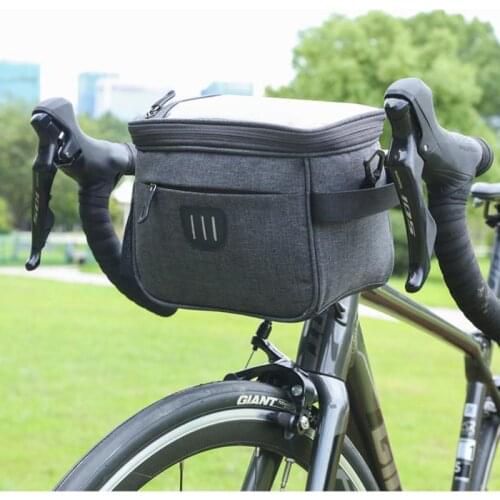 Fashion Bicycle Front Basket Top Frame Handlebar Bag Outdoor Waterproof Multifunction Portable Shoulder Bag Bike Accessorie