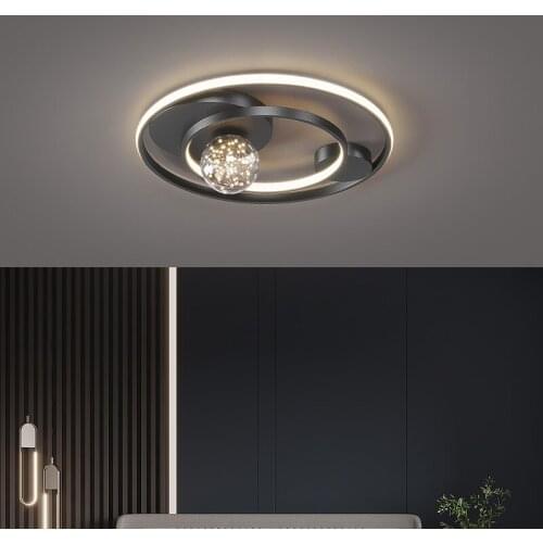 Round Modern led Ceiling Lights for living room bedroom Study balcony Home Lighting With remote control Ceiling Lamp fixtures