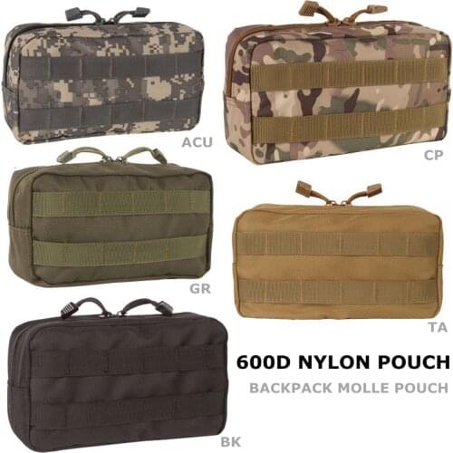 Tactical Molle Pouch EDC Carry Bag Multi-Purpose Tool Holder for Magazine Map and Other Small Tools