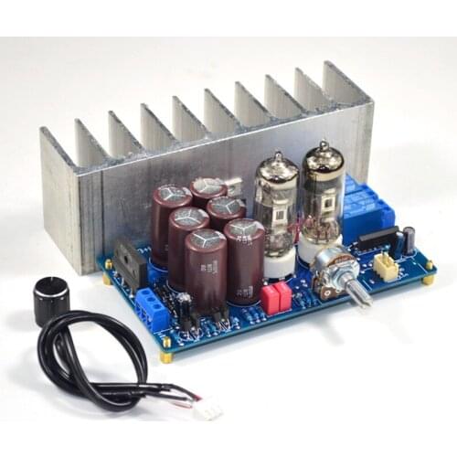 6J3 Tube Amplifier Preamp Bile Preamplifier HiFi LM1875 Sound Amplifiers 30W Stereo Amp Home Audio